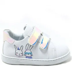 Artico Miclou Beyaz Cırtlı Kız Bebek Spor Ayakkabı