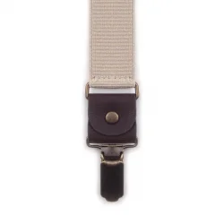 Ayarlanabilir Klipsli Bej Çocuk Kemer Pantolon Askısı