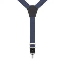 Ayarlanabilir Klipsli Gri Lacivert Çocuk Kemer Pantolon Askısı
