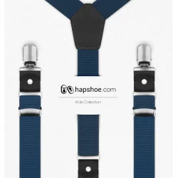 Ayarlanabilir Klipsli Lacivert Çocuk Kemer Pantolon Askısı