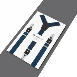 Ayarlanabilir Klipsli Lacivert Çocuk Kemer Pantolon Askısı