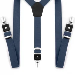 Ayarlanabilir Klipsli Lacivert Çocuk Kemer Pantolon Askısı