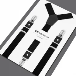 Ayarlanabilir Klipsli Siyah Çocuk Kemer Pantolon Askısı