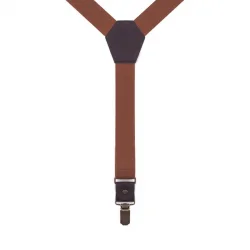 Ayarlanabilir Klipsli Taba Çocuk Kemer Pantolon Askısı