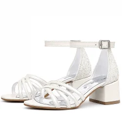 Belle Sedef Kalın Topuklu Kız Çocuk Abiye Ayakkabı