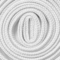 Beyaz 1 cm Kalınlığında 1 Çift Yassı Spor Ayakkabı Bağcığı