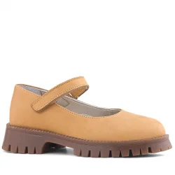 Doğal Gerçek Deri Vizon Kız Çocuk Babet Ayakkabı