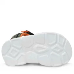 Haki Yeşil Turuncu Bebek Sandalet Ayakkabı