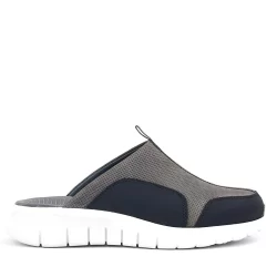 Hakiki Deri Gri Siyah Comfort Spor Terlik