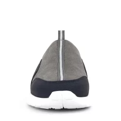 Hakiki Deri Gri Siyah Comfort Spor Terlik