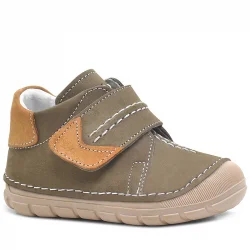 Hakiki Deri Haki Cırtlı Mevsimlik Erkek Bebek Ayakkabı