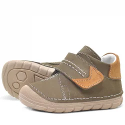 Hakiki Deri Haki Cırtlı Mevsimlik Erkek Bebek Ayakkabı