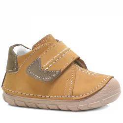 Hakiki Deri Taba Cırtlı Mevsimlik Erkek Bebek Ayakkabı