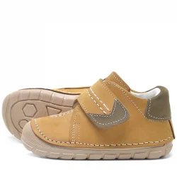 Hakiki Deri Taba Cırtlı Mevsimlik Erkek Bebek Ayakkabı