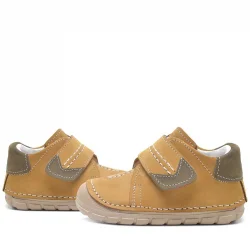 Hakiki Deri Taba Cırtlı Mevsimlik Erkek Bebek Ayakkabı