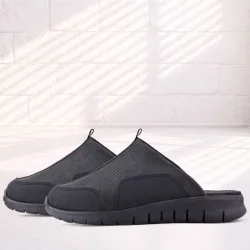 Heep Medikal Hakiki Deri Siyah Comfort Spor Terlik