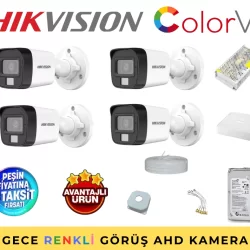 Hikvision Gece Renkli Güvenlik Kamerası Full Set