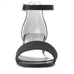 Lilo Simli Siyah Tek Bantlı Kız Çocuk Topuklu Abiye Ayakkabı