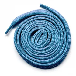 Mavi 1 cm Kalınlığında 1 Çift Yassı Spor Ayakkabı Bağcığı