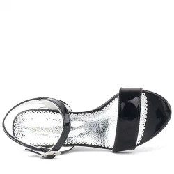 Pony Siyah Rugan Kalın Topuklu Kız Çocuk Abiye Ayakkabı