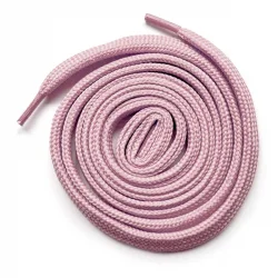 Pudra Pembe 1 cm Kalınlığında 1 Çift Yassı Spor Ayakkabı Bağcığı