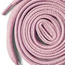 Pudra Pembe 1 cm Kalınlığında 1 Çift Yassı Spor Ayakkabı Bağcığı