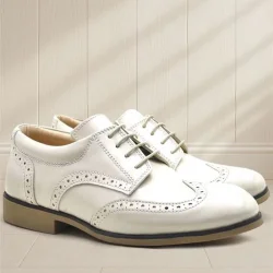 Rakerplus Bej Rugan Bağcıklı Klasik Erkek Çocuk Ayakkabı