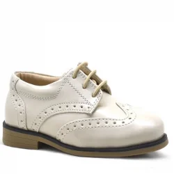 Rakerplus Bej Rugan Bağcıklı Klasik Erkek Çocuk Ayakkabı