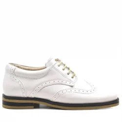 Rakerplus Bej Rugan Bağcıklı Klasik Erkek Çocuk Ayakkabı