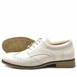 Rakerplus Bej Rugan Bağcıklı Klasik Erkek Çocuk Ayakkabı