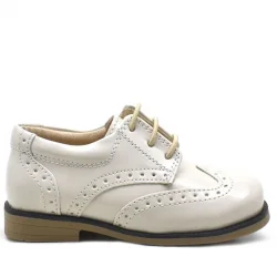 Rakerplus Bej Rugan Bağcıklı Klasik Erkek Çocuk Ayakkabı