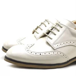 Rakerplus Bej Rugan Bağcıklı Klasik Erkek Çocuk Ayakkabı