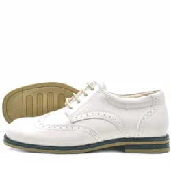 Rakerplus Bej Rugan Bağcıklı Klasik Erkek Çocuk Ayakkabı