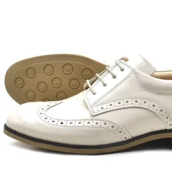 Rakerplus Bej Rugan Bağcıklı Klasik Erkek Çocuk Ayakkabı