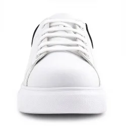 Rakerplus Beyaz Cilt Bağcıklı Hafif Tabanlı Çocuk Spor Ayakkabı