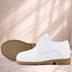 Rakerplus Beyaz Cilt Erkek Çocuk Klasik Ayakkabı