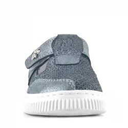 Rakerplus Bheem Hakiki Deri Gümüş Simli Cırtlı Yıldız Detaylı Bebek Sandalet