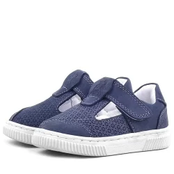 Rakerplus Bheem Hakiki Deri Lacivert Nubuk Cırtlı Bebek Sneaker Sandalet