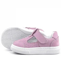 Rakerplus Bheem Hakiki Deri Pudra Cırtlı Bebek Sneaker Sandalet