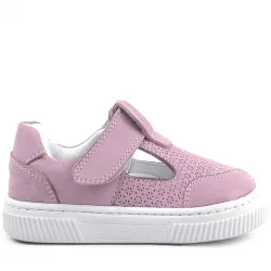 Rakerplus Bheem Hakiki Deri Pudra Cırtlı Bebek Sneaker Sandalet