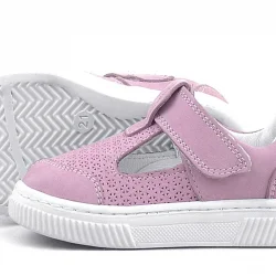 Rakerplus Bheem Hakiki Deri Pudra Cırtlı Bebek Sneaker Sandalet