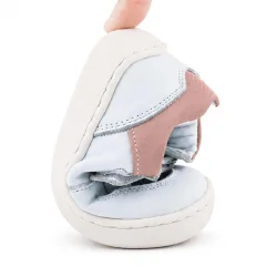 Rakerplus Bob Beyaz Nubuk Pudra Hakiki Deri Bebek Sneaker Ayakkabı