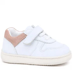 Rakerplus Bob Beyaz Nubuk Pudra Hakiki Deri Bebek Sneaker Ayakkabı