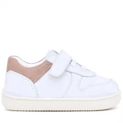 Rakerplus Bob Beyaz Nubuk Pudra Hakiki Deri Bebek Sneaker Ayakkabı