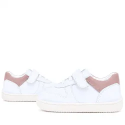Rakerplus Bob Beyaz Nubuk Pudra Hakiki Deri Bebek Sneaker Ayakkabı