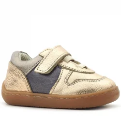 Rakerplus Bob Hakiki Deri Bakır Barefoot Cırtlı Lastikli Bebek Sneaker Ayakkabı