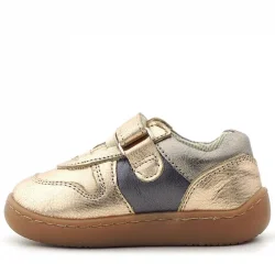 Rakerplus Bob Hakiki Deri Bakır Barefoot Cırtlı Lastikli Bebek Sneaker Ayakkabı