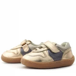 Rakerplus Bob Hakiki Deri Bakır Barefoot Cırtlı Lastikli Bebek Sneaker Ayakkabı