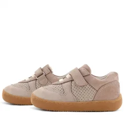 Rakerplus Bob Hakiki Deri Bej Barefoot Cırtlı Lastikli Bebek Sneaker Ayakkabı