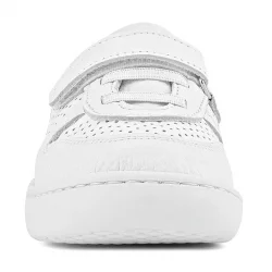 Rakerplus Bob Hakiki Deri Beyaz Barefoot Beyaz Tabanlı Cırtlı Bebek Sneaker Ayakkabı